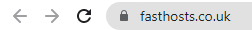 Screenshot of https URL in Google Chrome with secure padlock icon to the left