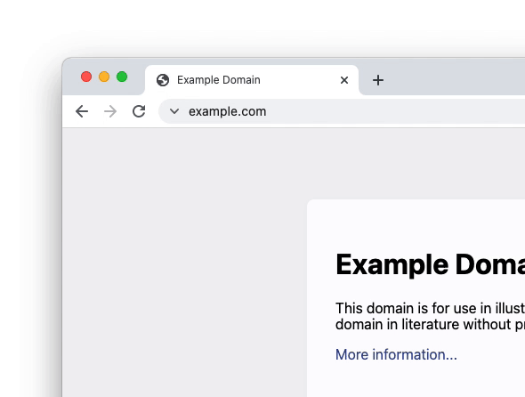 GIF showing the new dropdown in the URL to show secure connection