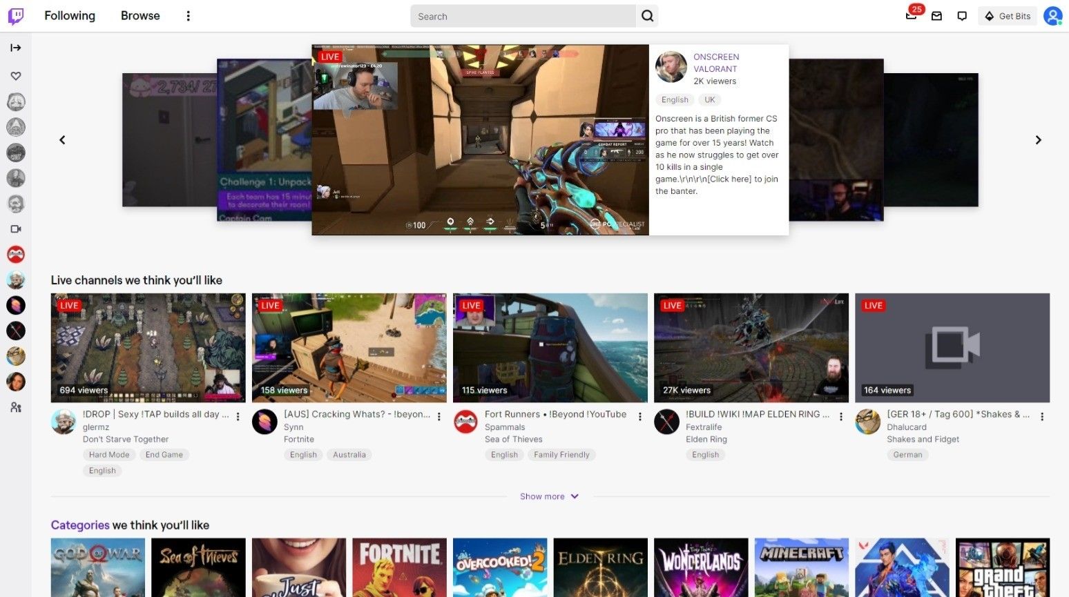 Twitch.tv screenshot