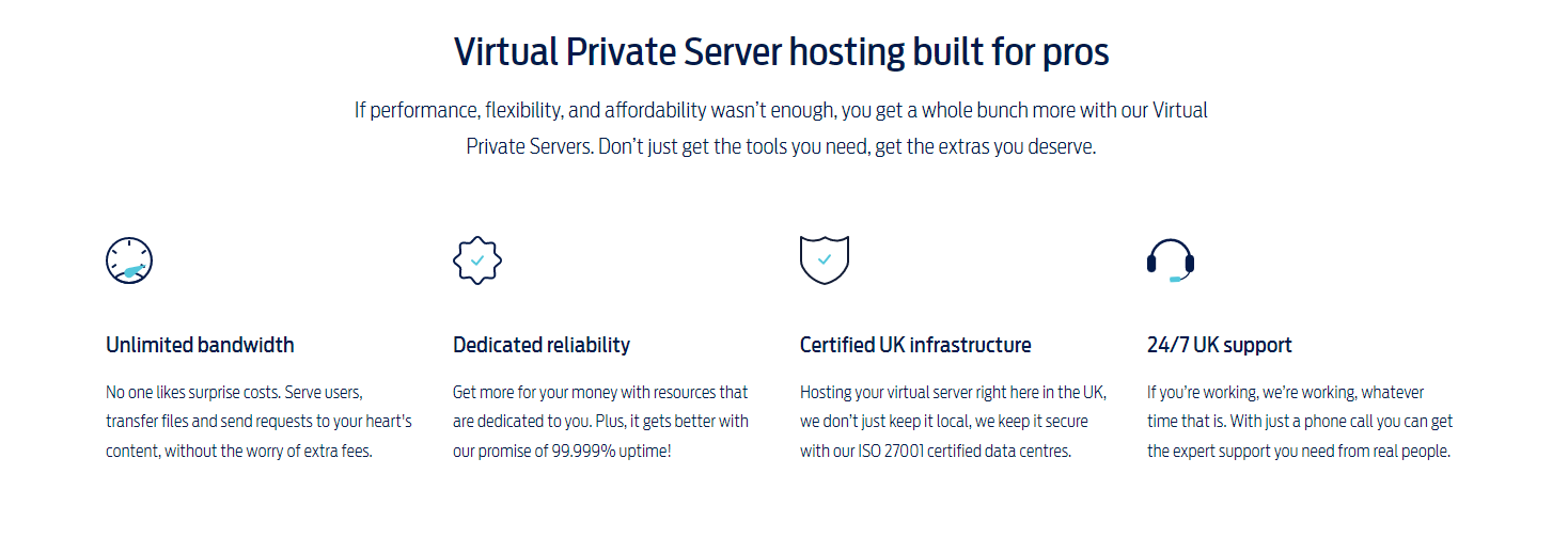 Virtual private server USPs